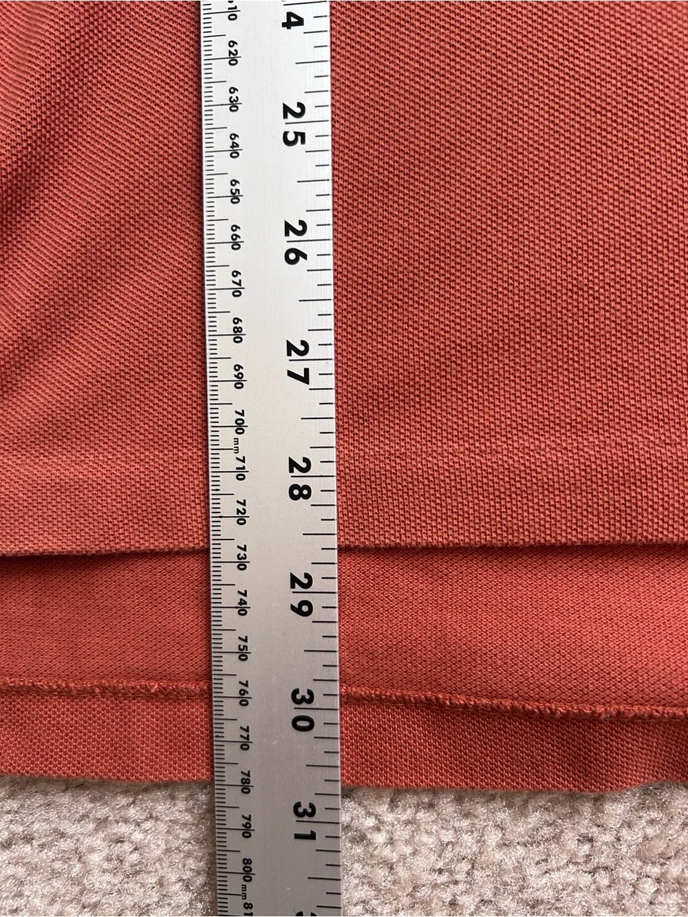 Polo Ralph Lauren Short Sleeve Burnt Orange Cotton Polo